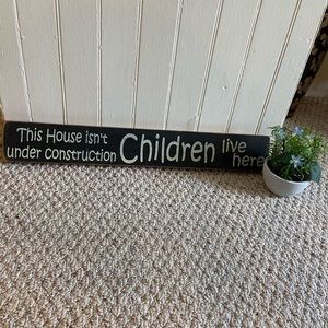 Wooden sign